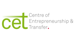 Logo with text "Centre of Entrepreneurship & Transfer"