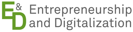 Logo with text "Entrepreneurship and Digitalization"