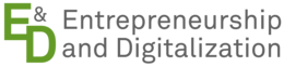 Logo with text "Entrepreneurship and Digitalization"