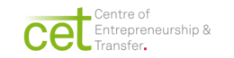 Logo with text "Centre of Entrepreneurship & Transfer"